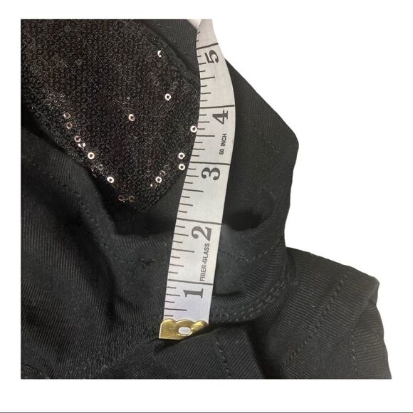 BONGO shorts, Junior sz 7, black, sparkly pockets - Picture 4 of 10